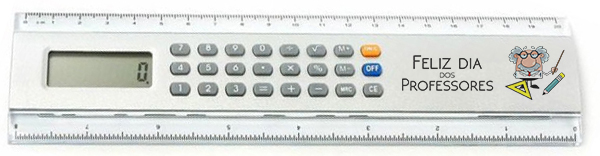 RÉGUA DE 20 CM COM CALCULADORA