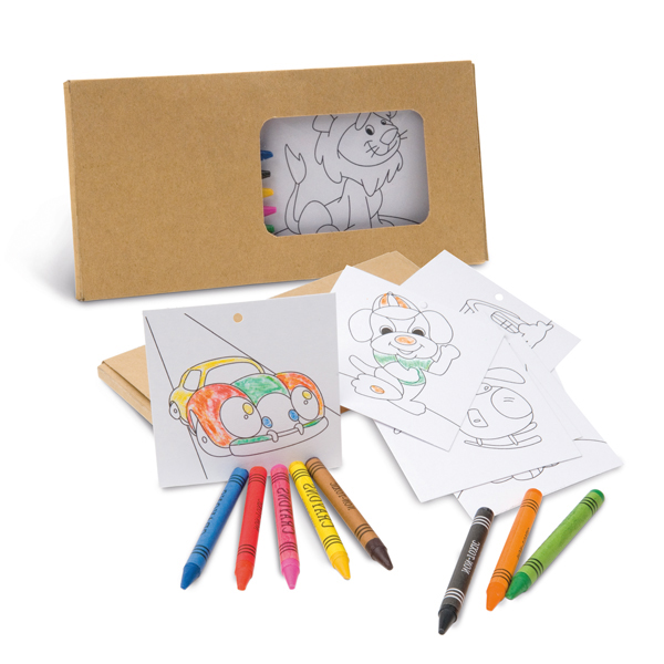 REF.91755-Kit para pintar em caixa de cartão
