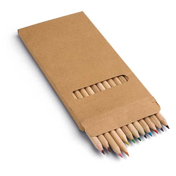 REF. 91746-Caixa de cartão com 12 lápis de cor  