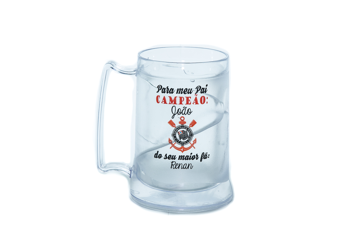 CANECA COM GEL TRANSPARENTE