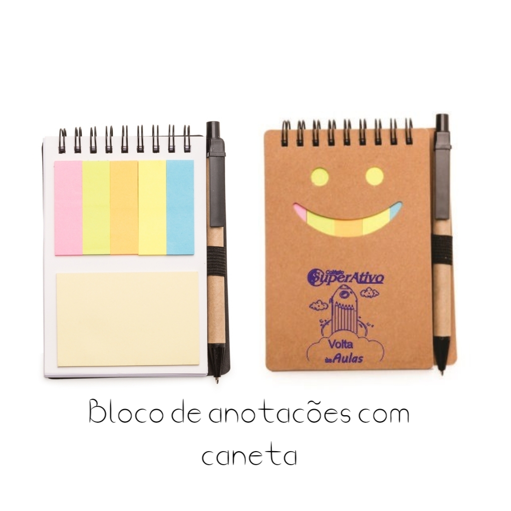 REF. 13773-BLOCO DE ANOTAÇÕES COM CANETA 