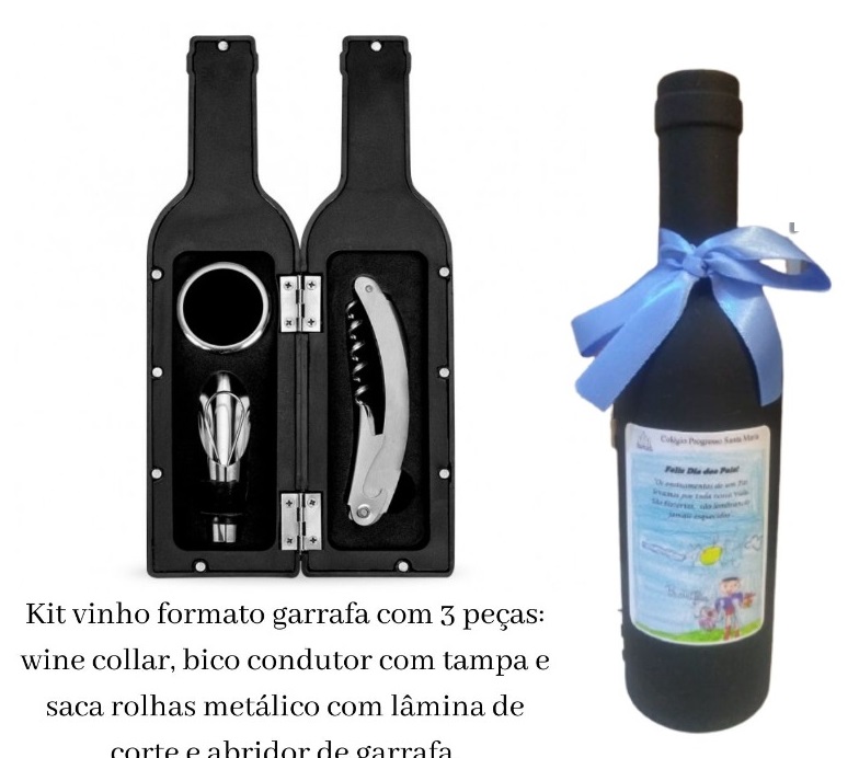 KIT VINHO CONTENDO 3 PEÇAS